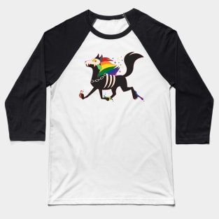Ghost Puppy Pride - Gay Baseball T-Shirt
